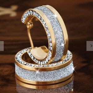 Stauer Gold Hoop Earrings